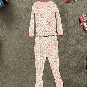 Peppa Pig Kids Pajama Set - Pink and White Pattern